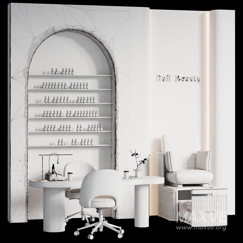 Barber and Manicure area in beauty salon 09 - Image 2