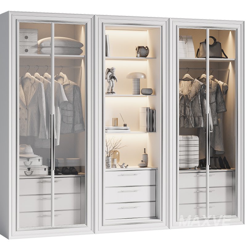 Contemporary Wardrobe Closet 07 - Image 2