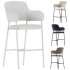 Chair Livorno semi bar beige velvet - Thumbnail 3