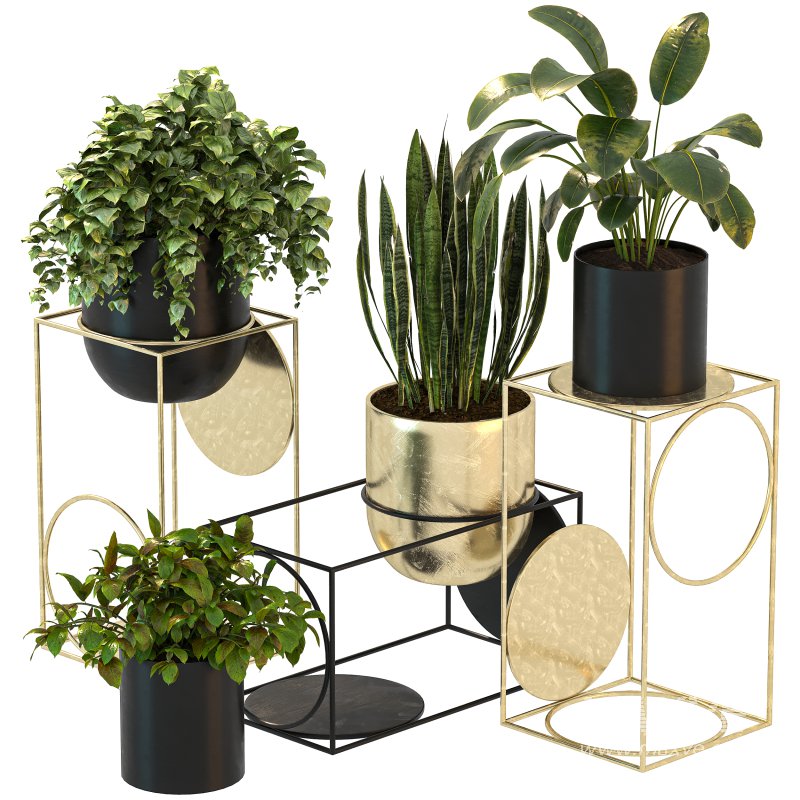 Modern Planters With Geometric Designs 02 - Image 6