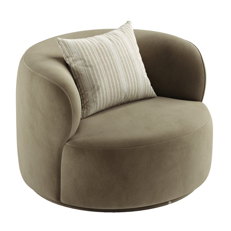 Kylan Boucle Swivel Chair - Image 2