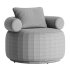 Huggy Swivel Armchair 3 - Thumbnail 2