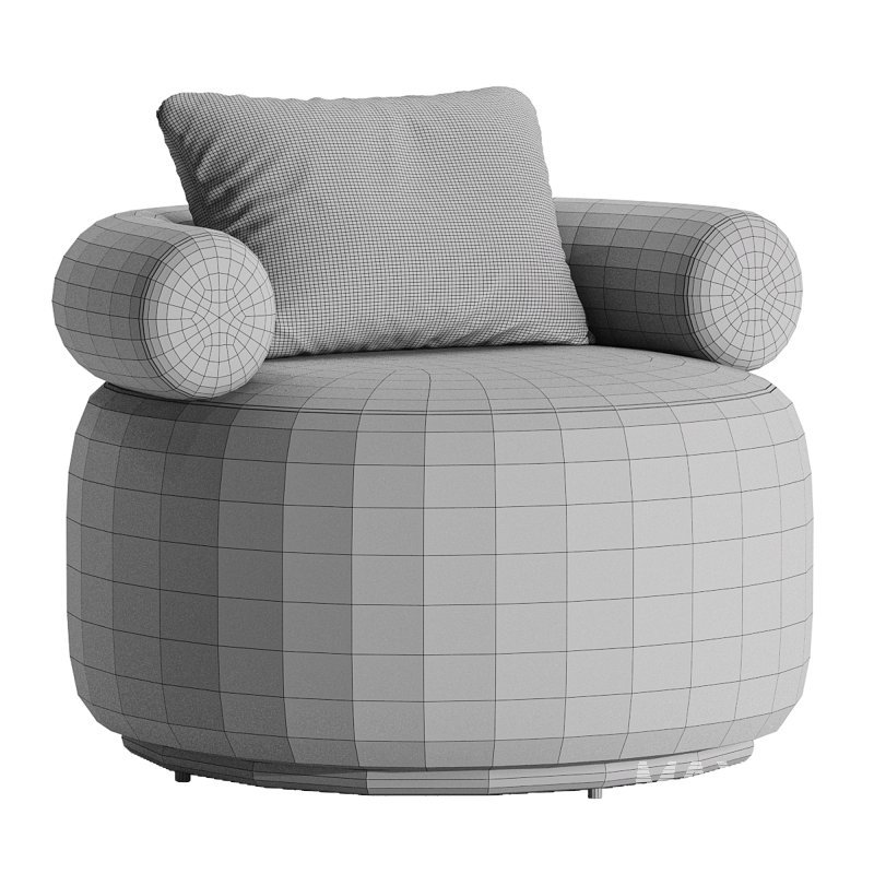 Huggy Swivel Armchair 3 - Image 2