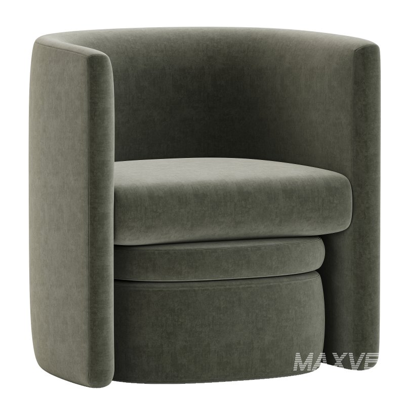 Braedin Upholstered Barrel Accent Chair - Image 5