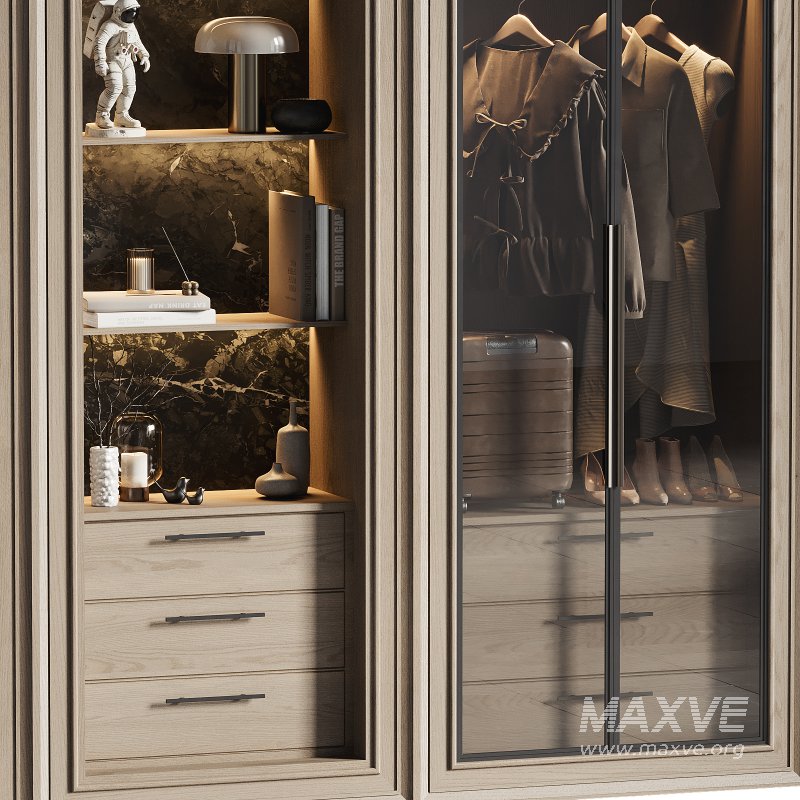 Contemporary Wardrobe Closet 07 - Image 5