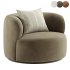 Kylan Boucle Swivel Chair - Thumbnail 1