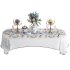 Luxury Blue & White Dining Table Set with Floral Centerpiece - Thumbnail 3