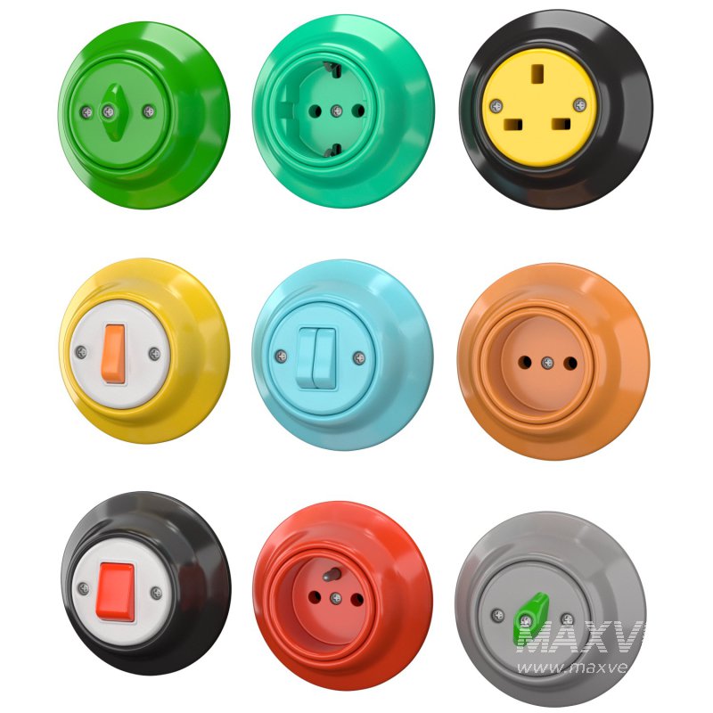 Retro ceramic sockets and switches - Image 3