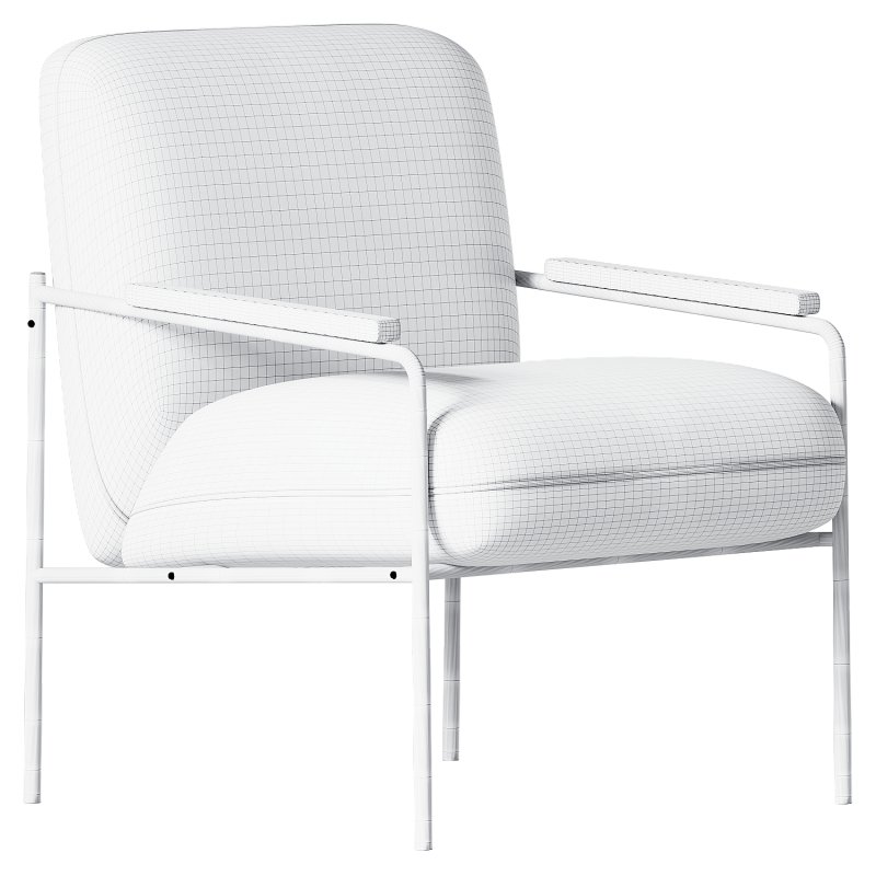 Armchair Castel Velvet Light - Image 3