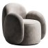 Swivel chair Teop Bucle Beige - Thumbnail 1