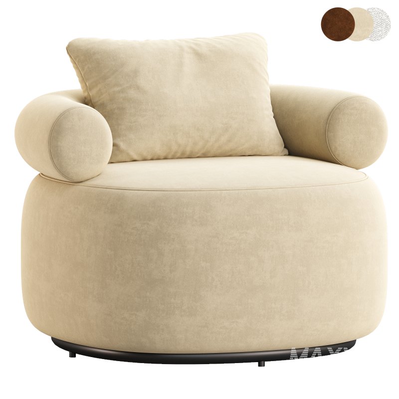 Huggy Swivel Armchair 2 - Image 4