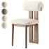 Galen Cream Boucle Dining Chair - Thumbnail 2