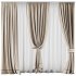 Silk and Cotton Curtain Set 82 - Thumbnail 1