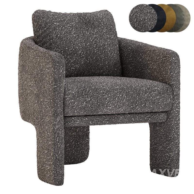 Efren Fabric Armchair - Image 4