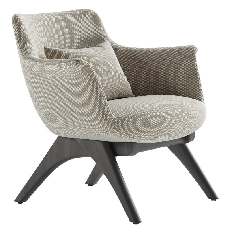 Bottega X Wood Lounge Chair - Image 4