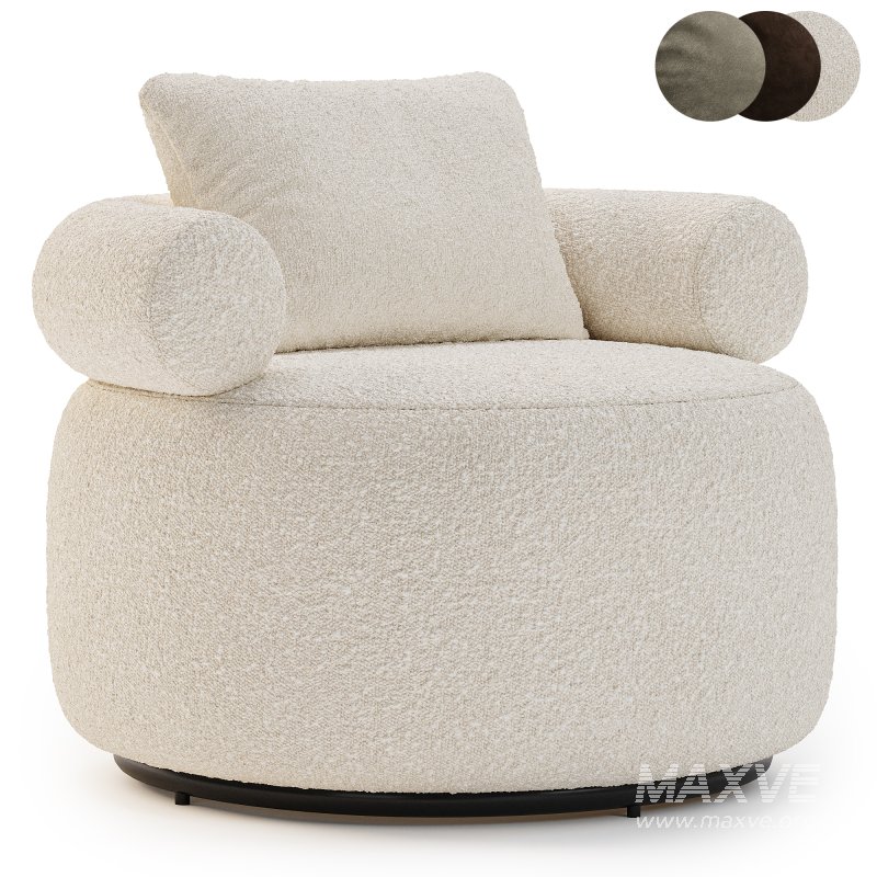 Huggy Swivel Armchair - Image 3