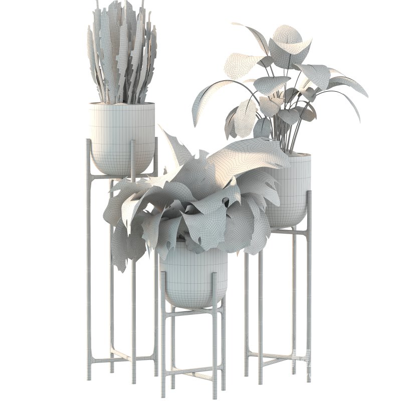 Metal Plant Set 06 - Image 5