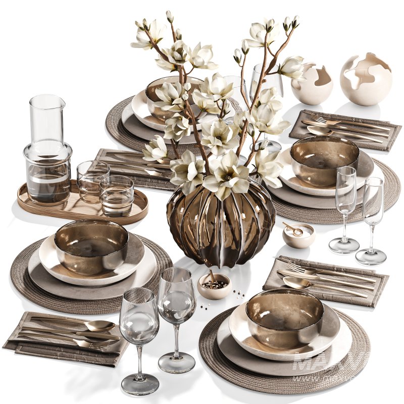 Sculptural_Magnolia_Table_Setting_27 - Image 1