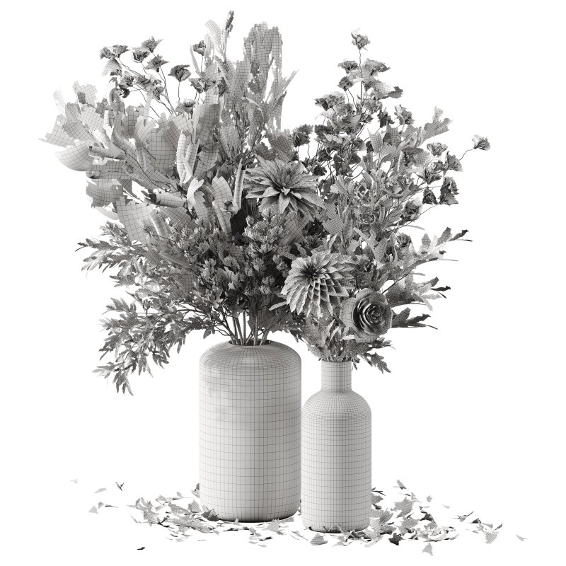 Bouquet of flowers set 008 - Image 1