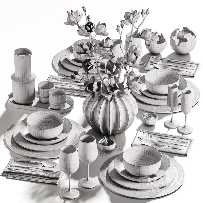 Sculptural_Magnolia_Table_Setting_27 - Image 5