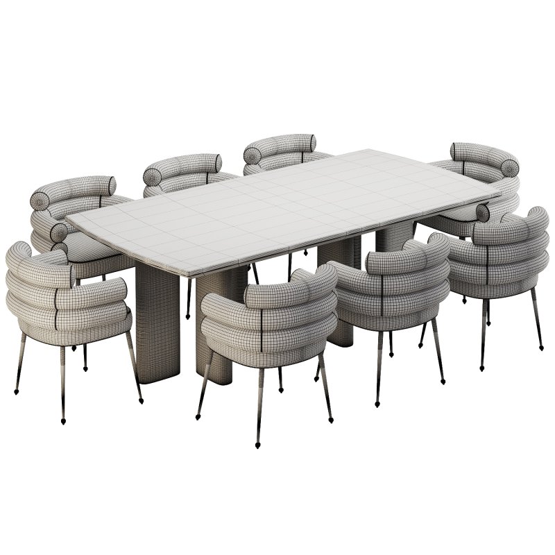 Dinning chair and table313 - Image 4