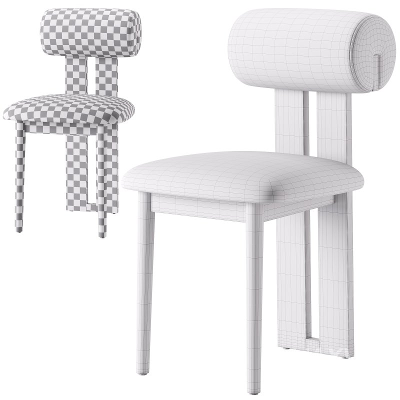 Galen Cream Boucle Dining Chair - Image 7