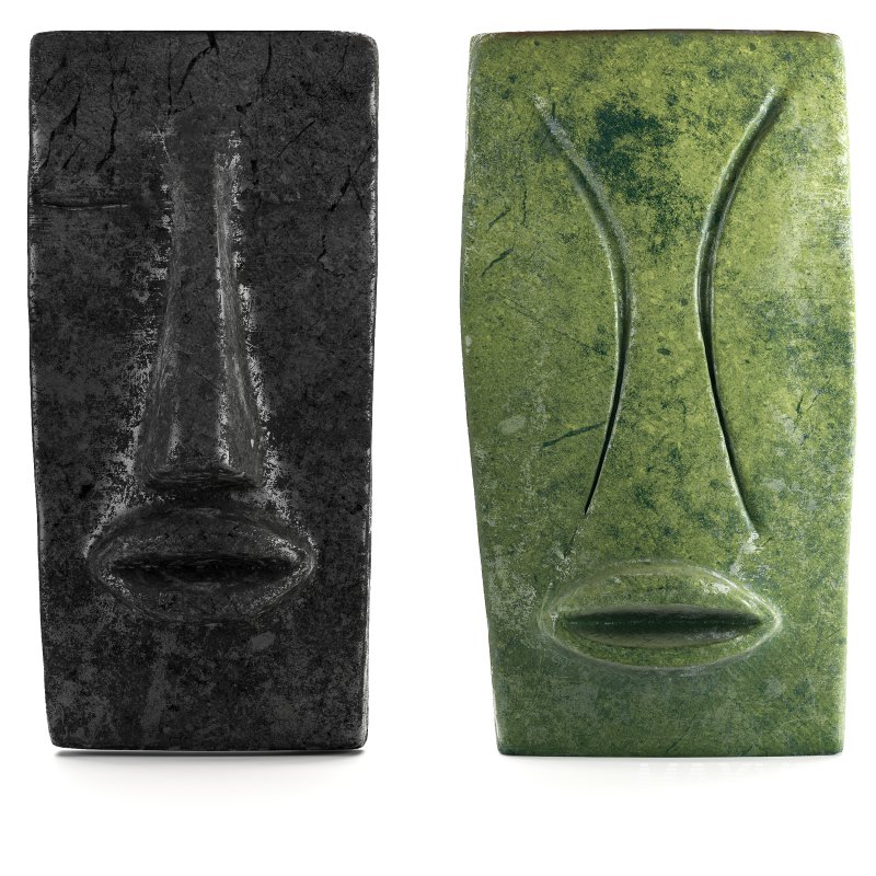 Set of Abstract Face Wall Sculptures - Image 3