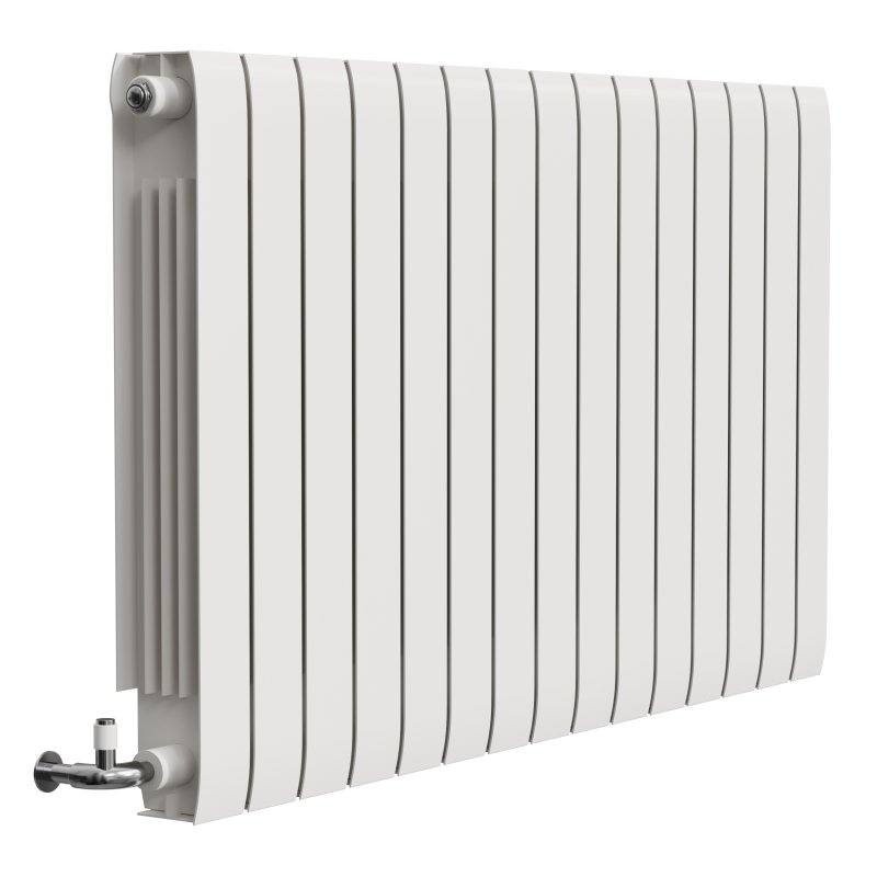 Apollo Modena, Modern Horizontal Radiator, Aluminium - Image 7
