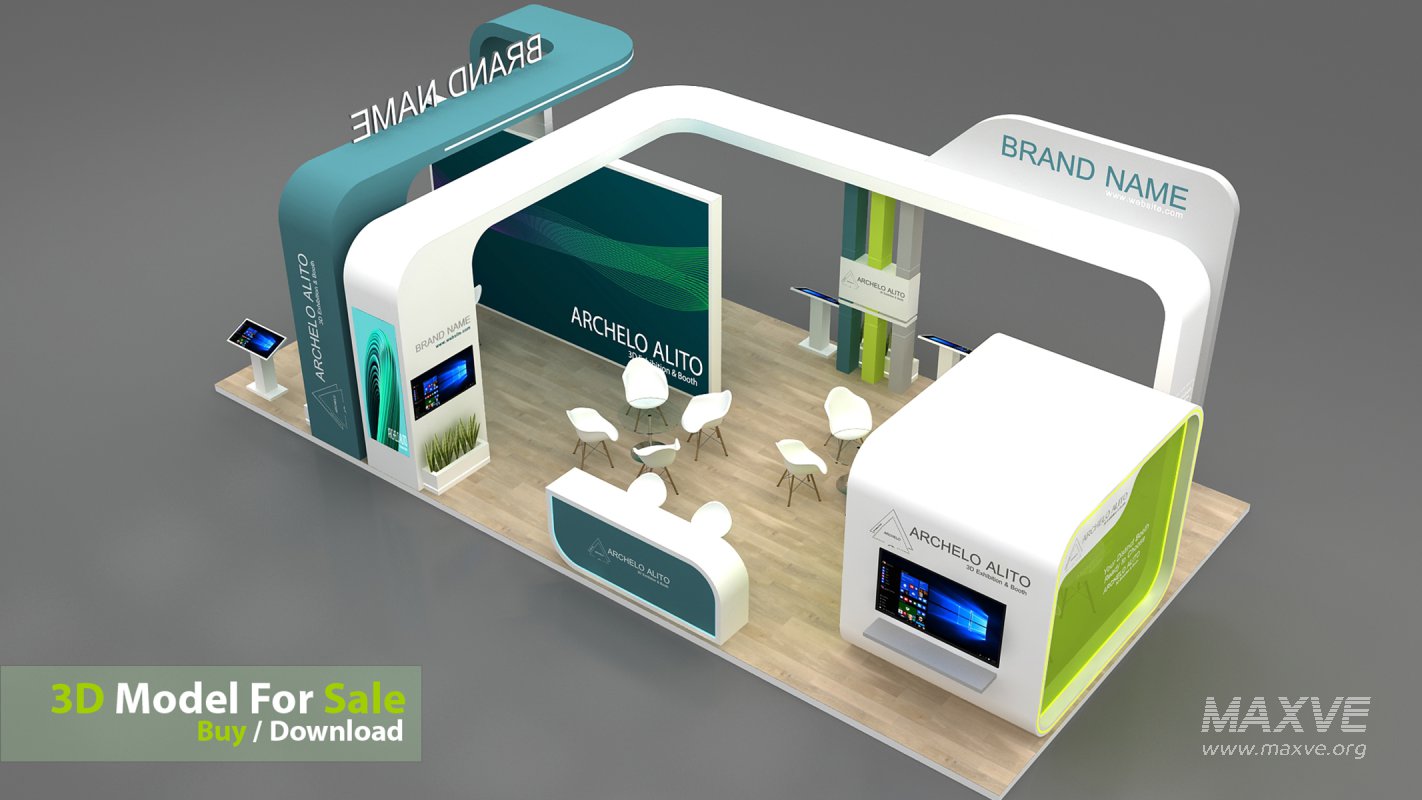 3d exhibition booth stand tradeshow - Image 9