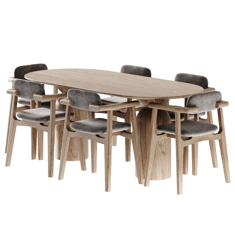 Dining set 019 - Image 2