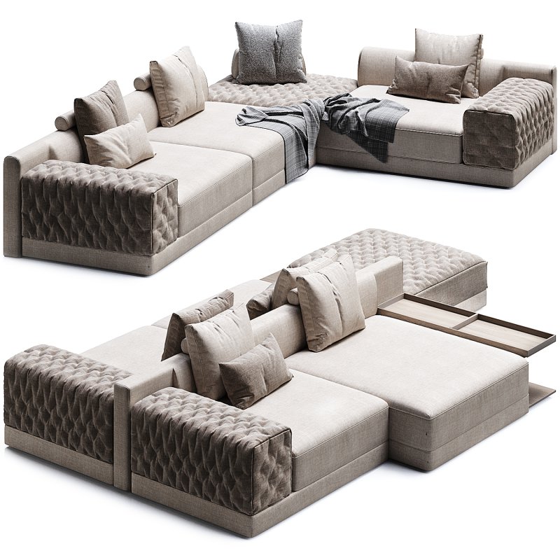 Miller Double Sofa by Frigerio Modular - Image 2