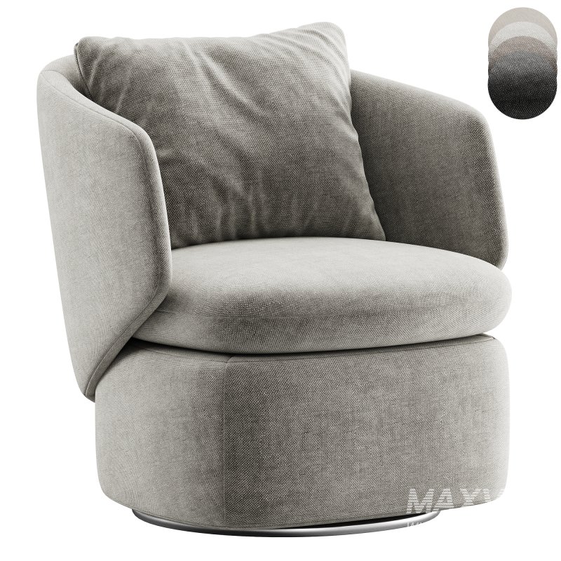 Crescent Swivel Chair By westelm - Image 3