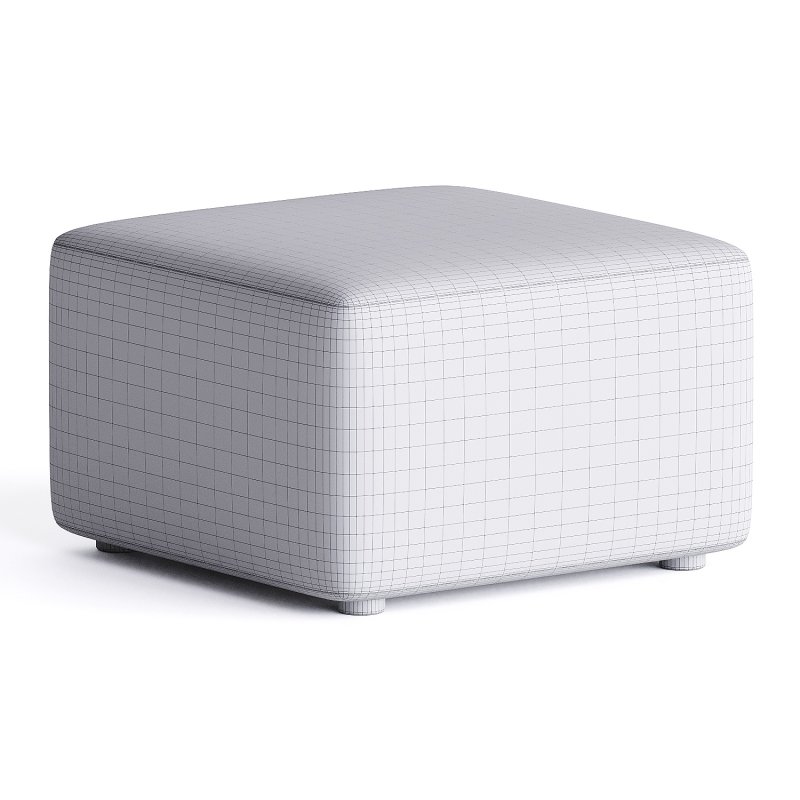 pouf square dame - Image 1