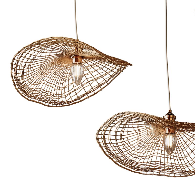 Boho Hand-woven Rattan Chandelier Decorative Pendant Light - Image 7