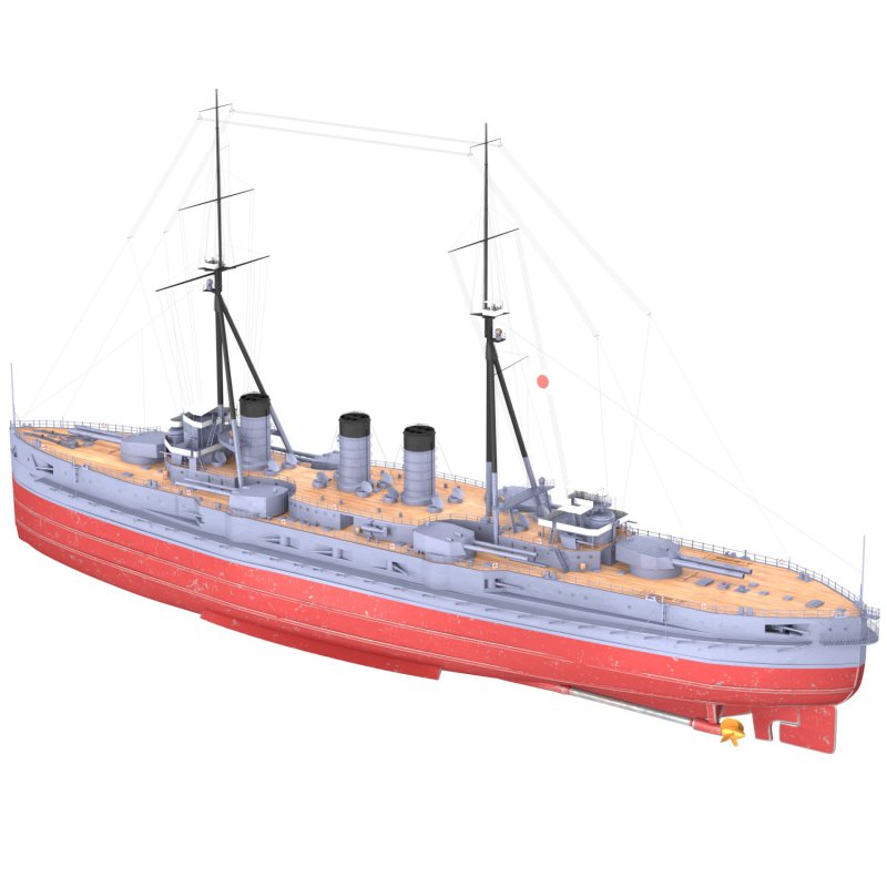 IJN Kawachi Japanese battleship - Image 2