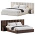 Modena Fabric Vertical Panel Bed - Thumbnail 1