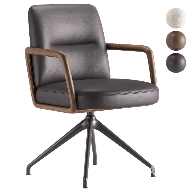 Cuna Low Back Office Chair by Porada - Image 2