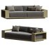 Mallorca Wood Outdoor Sofa - Thumbnail 1