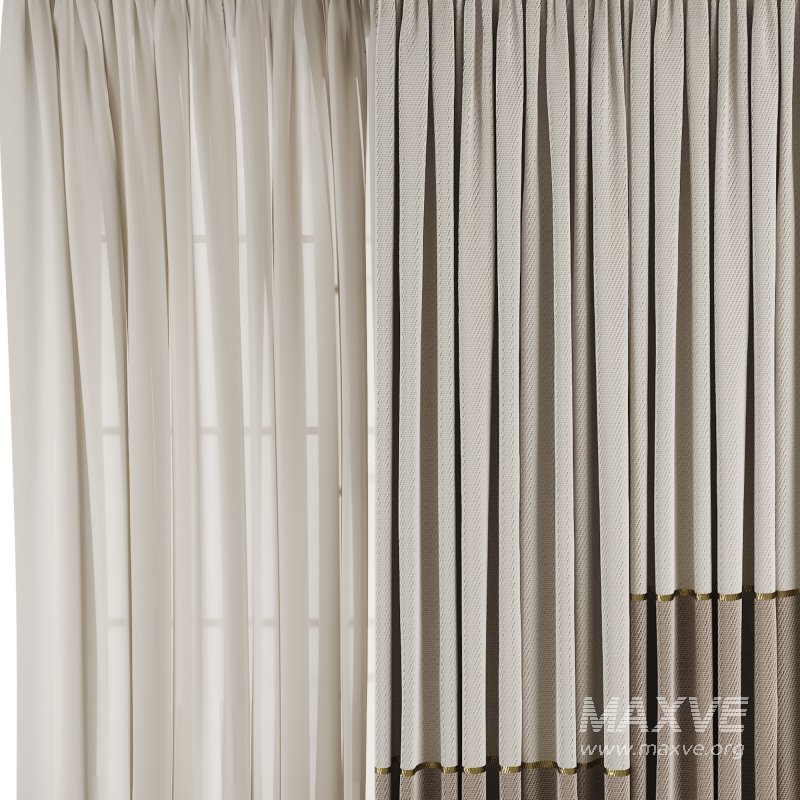 Silk and Cotton Curtain Set 85 - Image 4