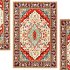 Oriental Medallion Red Area Rug - Thumbnail 2
