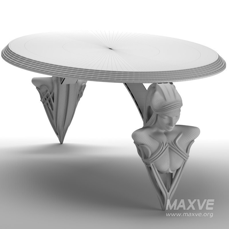 AUREA Table – Luxury Futuristic Sculptural Base - Image 1