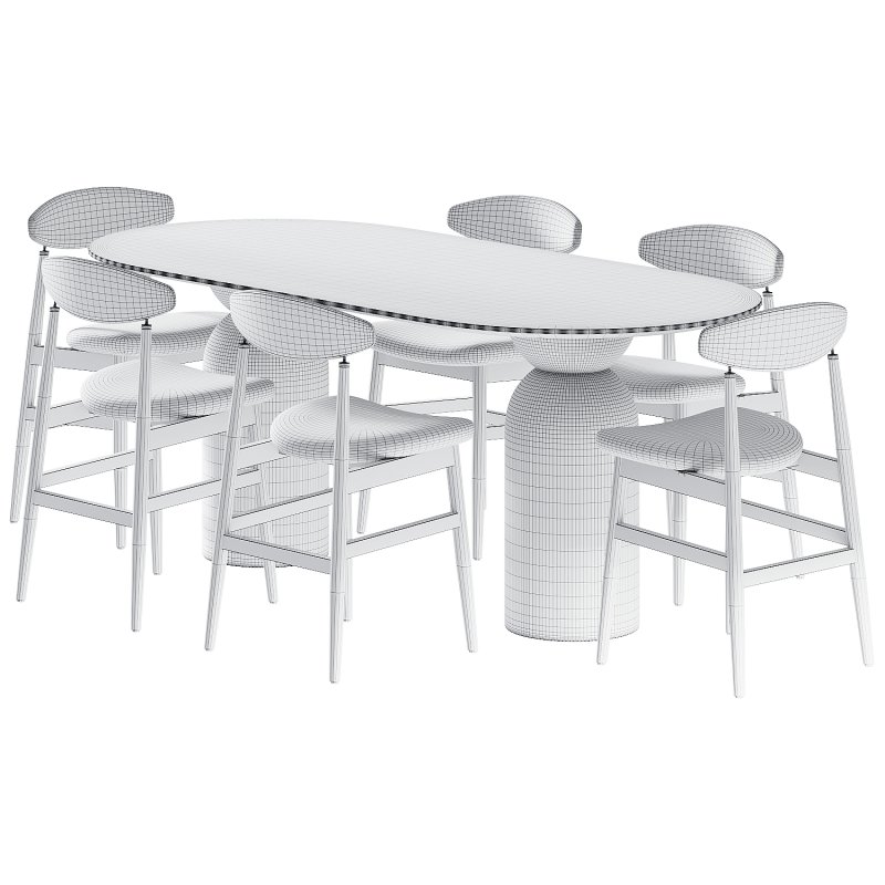 Dining set 018 - Image 3