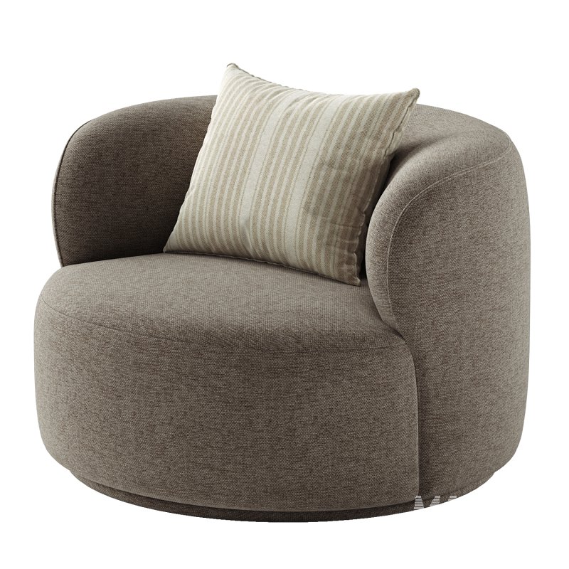Kylan Boucle Swivel Chair - Image 5