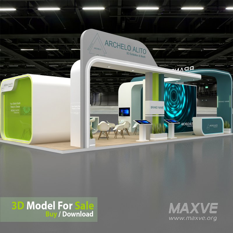 3d exhibition booth stand tradeshow - Image 7