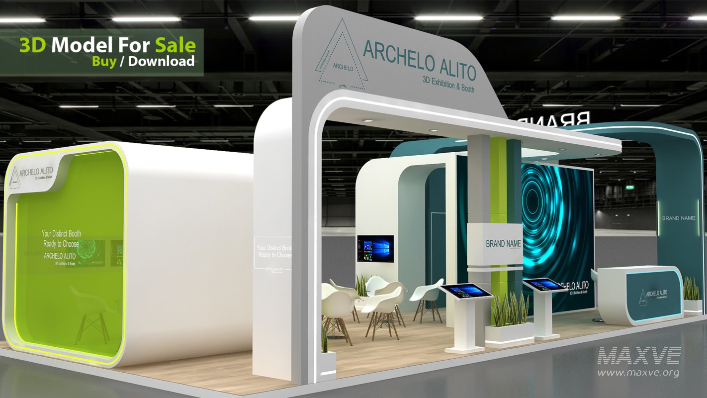 3d exhibition booth stand tradeshow - Image 1