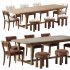 Marcello and Louise Accent Dining Chair and Cicero Extension Dining Table-Fourhands - Thumbnail 8