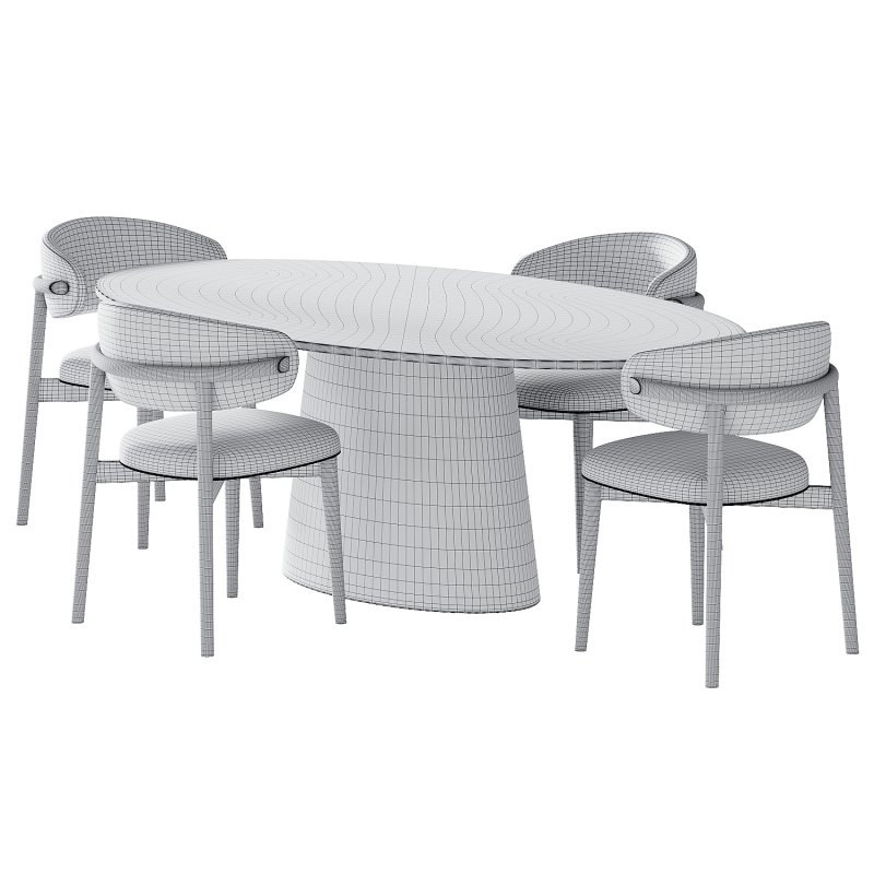 Ferrara Deephouse Chair and Oval dining table - Image 3