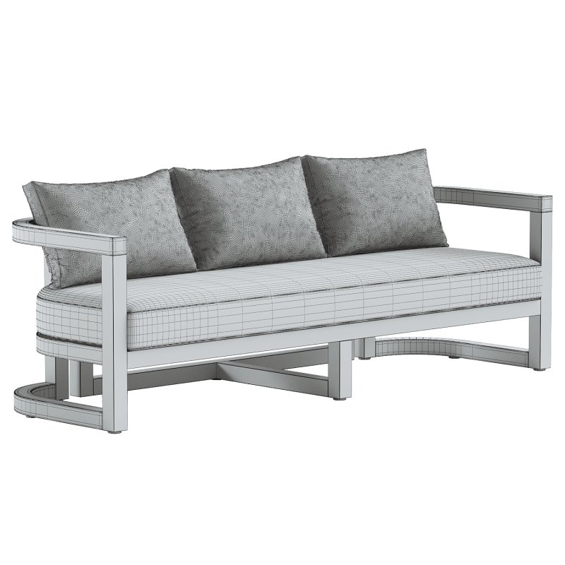 Emory 3-Person Acacia Sofa - Image 1