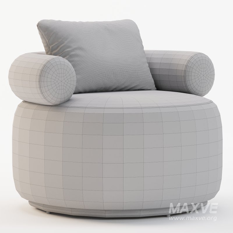 Huggy Swivel Armchair - Image 2