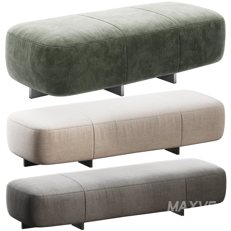 Minotti Yves Bench in 3 different sizes - Image 2